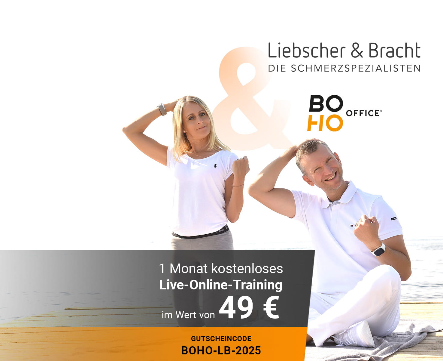 Slider auf der Hauptseite Liebscher & Bracht Training Mobile Version