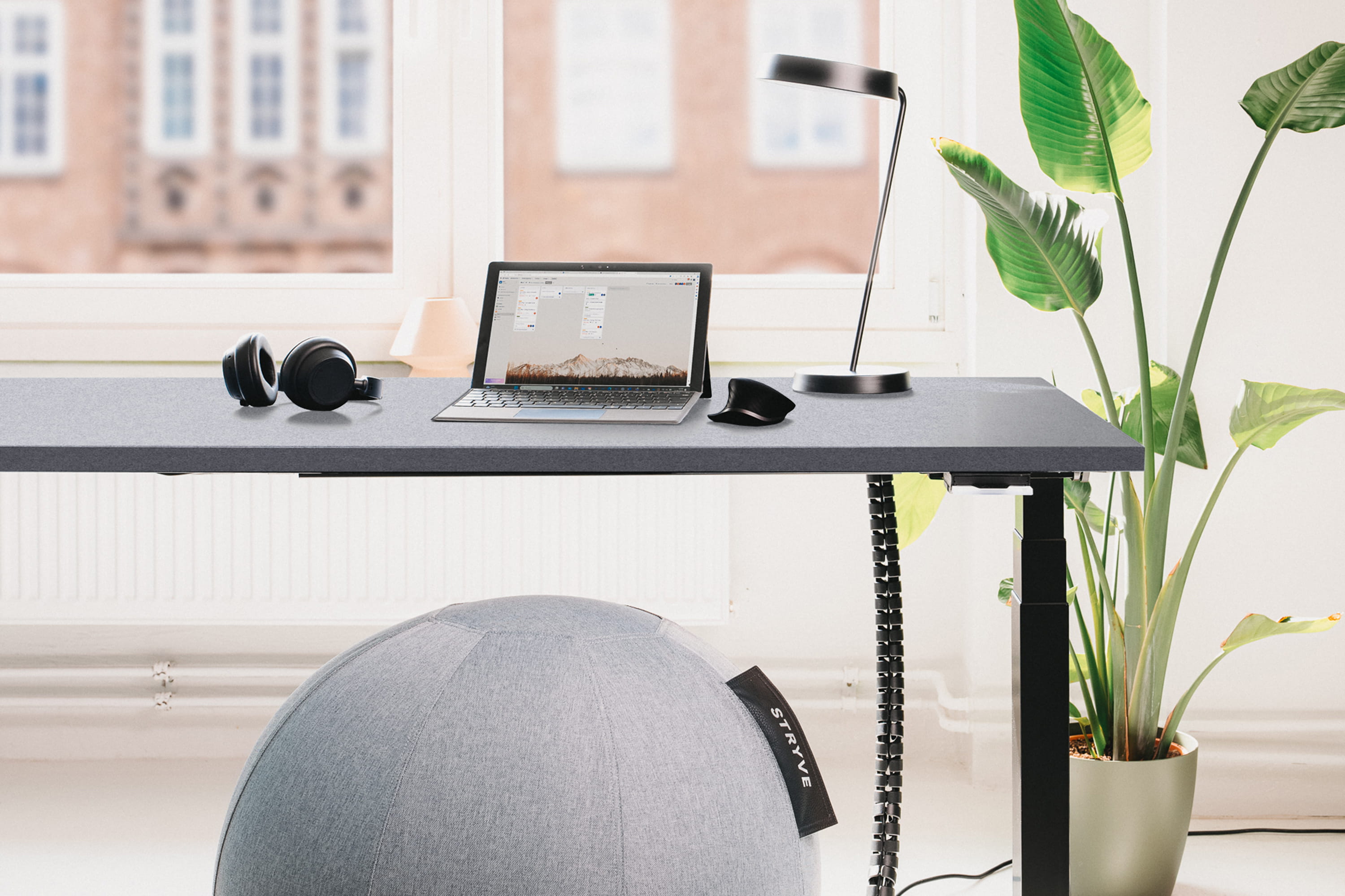 Melamine laminate desktop concrete look Melamine laminate desktop concrete look