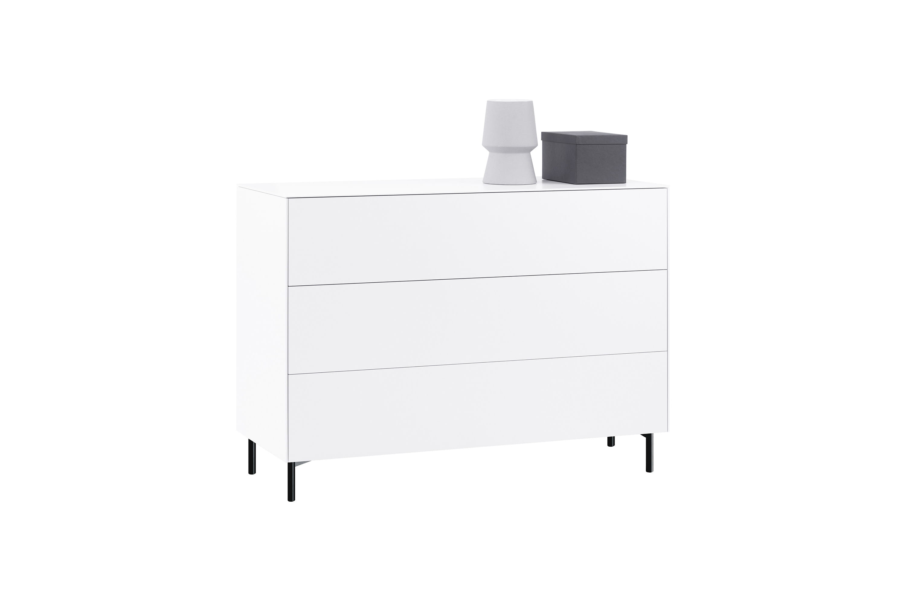Connect Caisson avec 3 tiroirs sur pieds ronds Connect Caisson avec 3 tiroirs sur pieds ronds