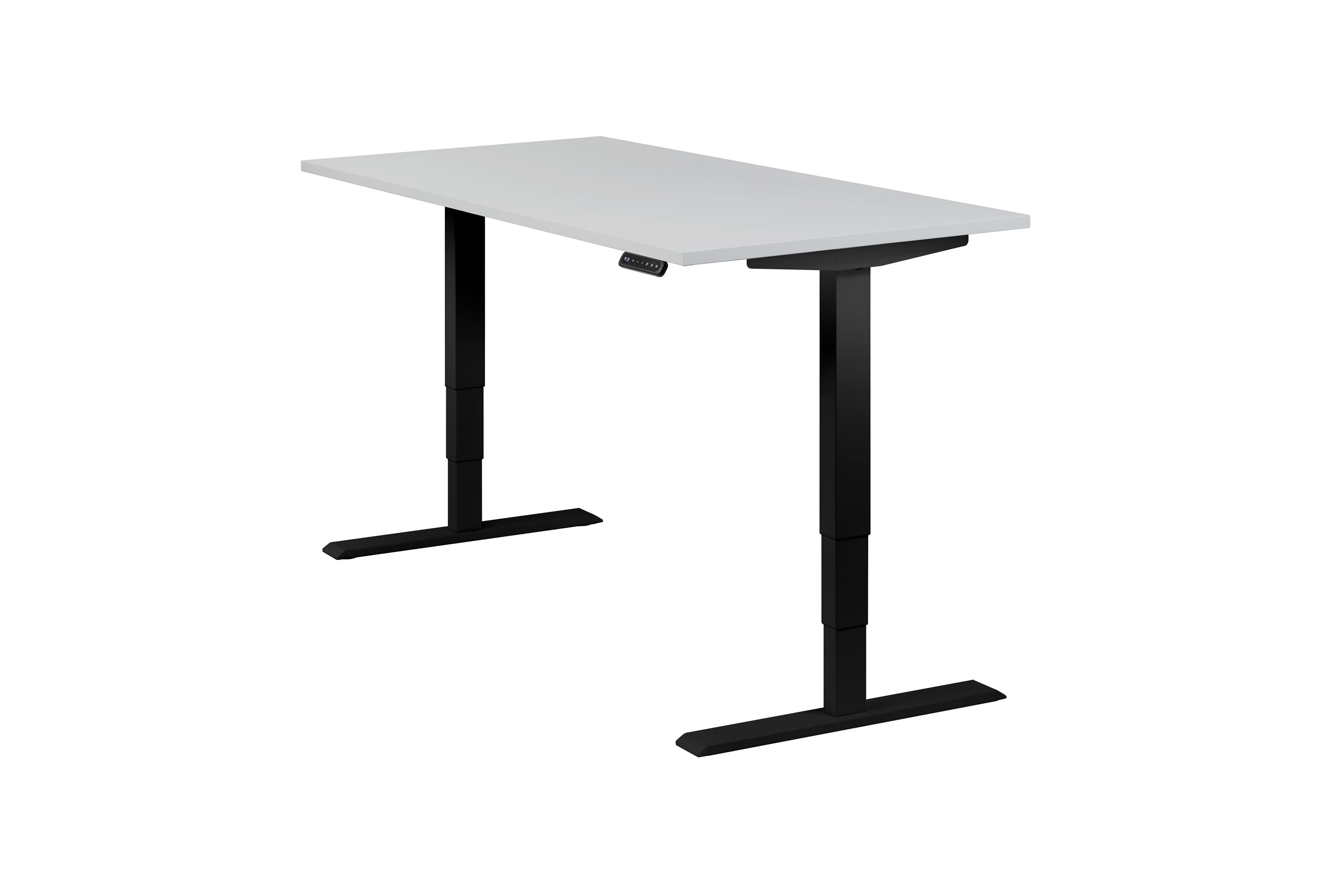 HD_Kombi_160_lichtgrau-Melamin_schwarz_02_3000x2000 Homedesk mit Tischplatte Melaminharz beschichtet