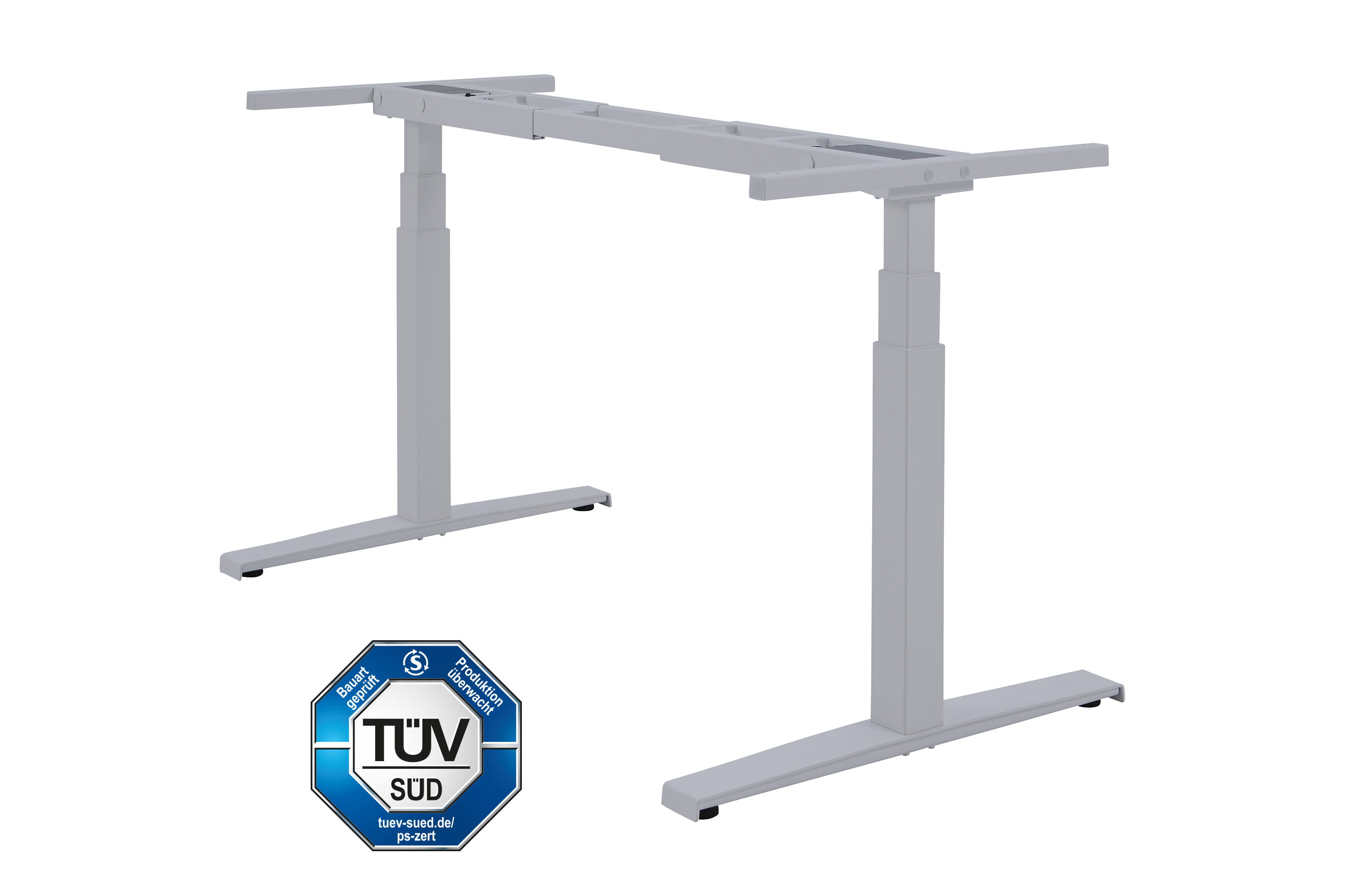 bild01_basic_line_silber-TUEV_3000x2000 Basic Line mit Tischplatte Melaminharz beschichtet