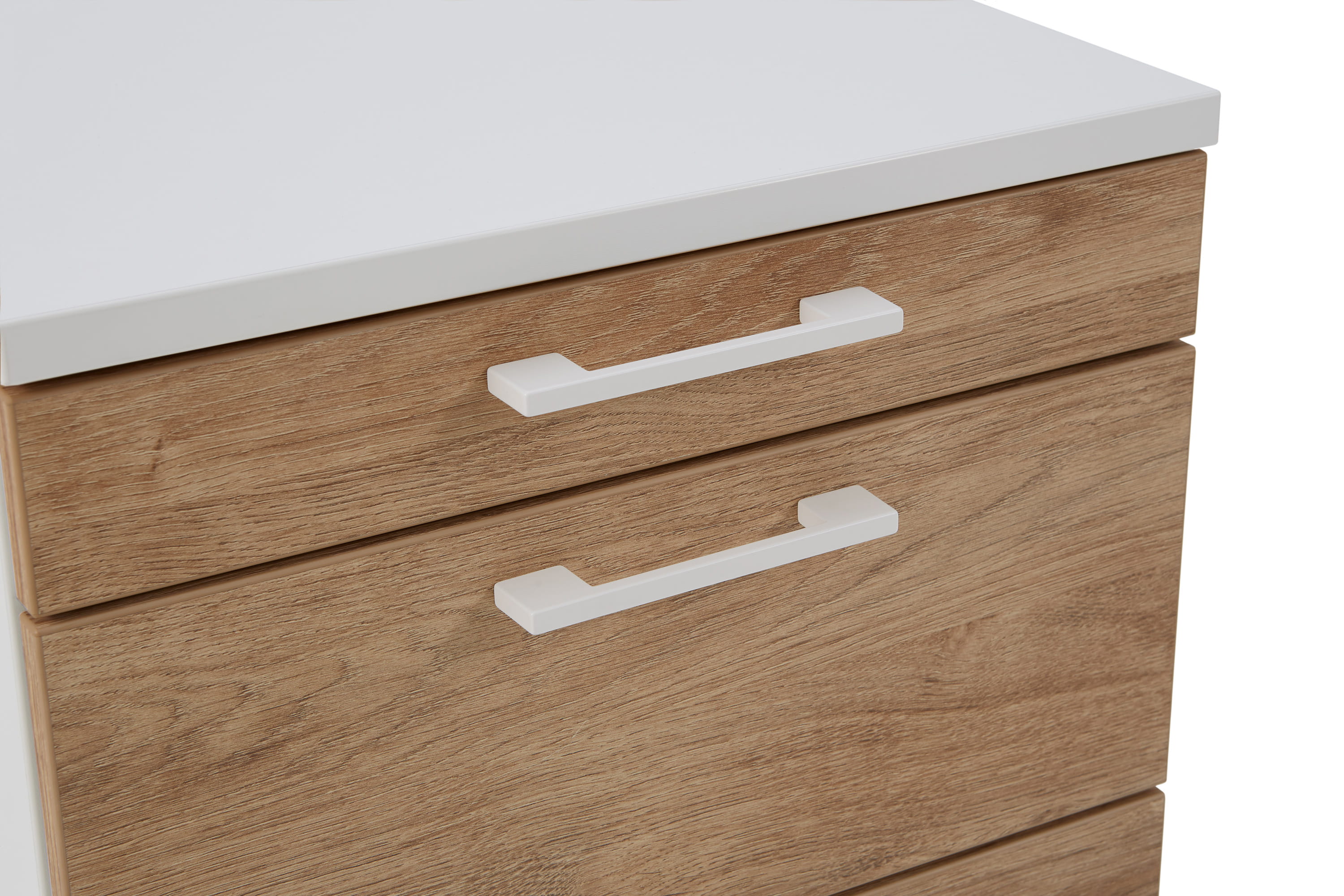 Rollcontainer_weiss-wildeiche-Bild04 be.smart – kontenerek na kólkach 43 cm