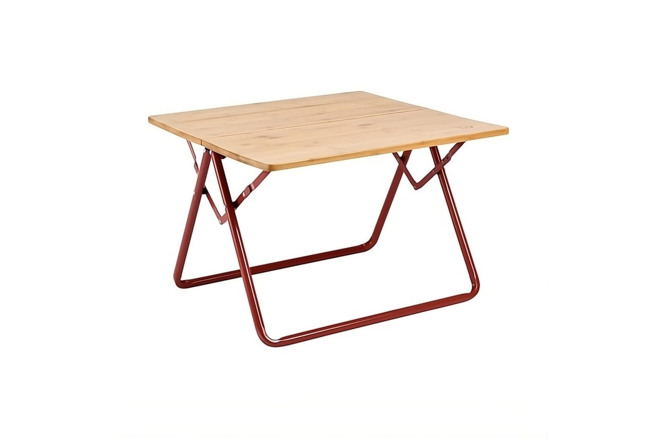 Camping table / foldable / bamboo