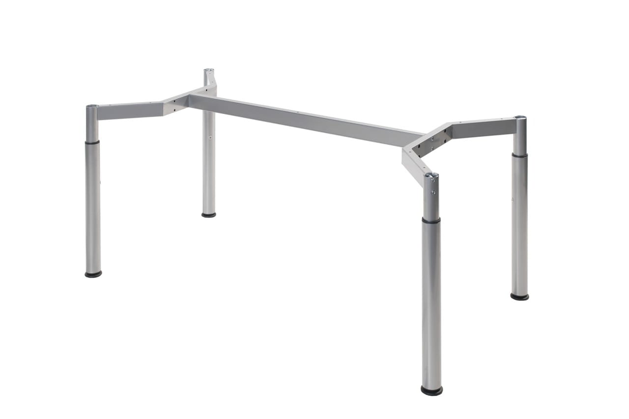 Height adjustable desk frame